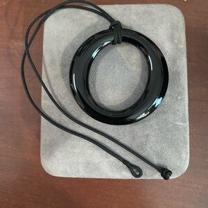 Tiffany & Co. Black Circular Pendant